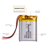 3.7V lithium battery 800MAH polymer battery 802535  Bluetooth DVR player dashcam recorder Registrar ► Photo 2/6