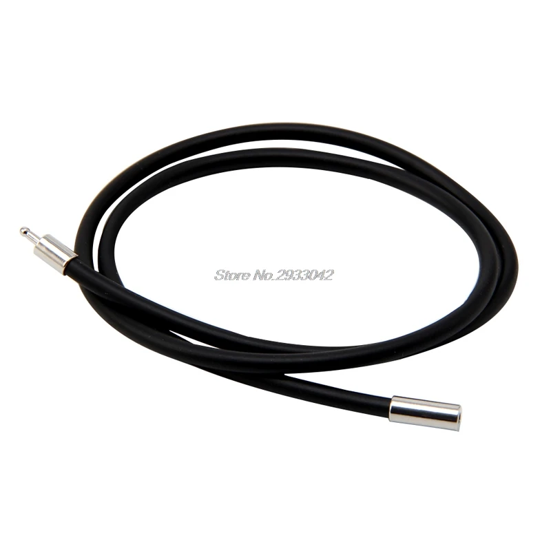 

Free shipping 16 Inch 3mm Rubber Cord Necklace with Stainless Steel Closure Jewelry-W128