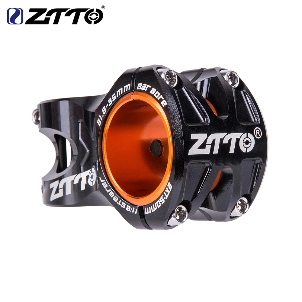 ZTTO vtt 50mm tige CNC 35mm 31.8mm guidon vélo ultraléger 0 degrés montée DH AM Enduro 28.6mm VTT de direction