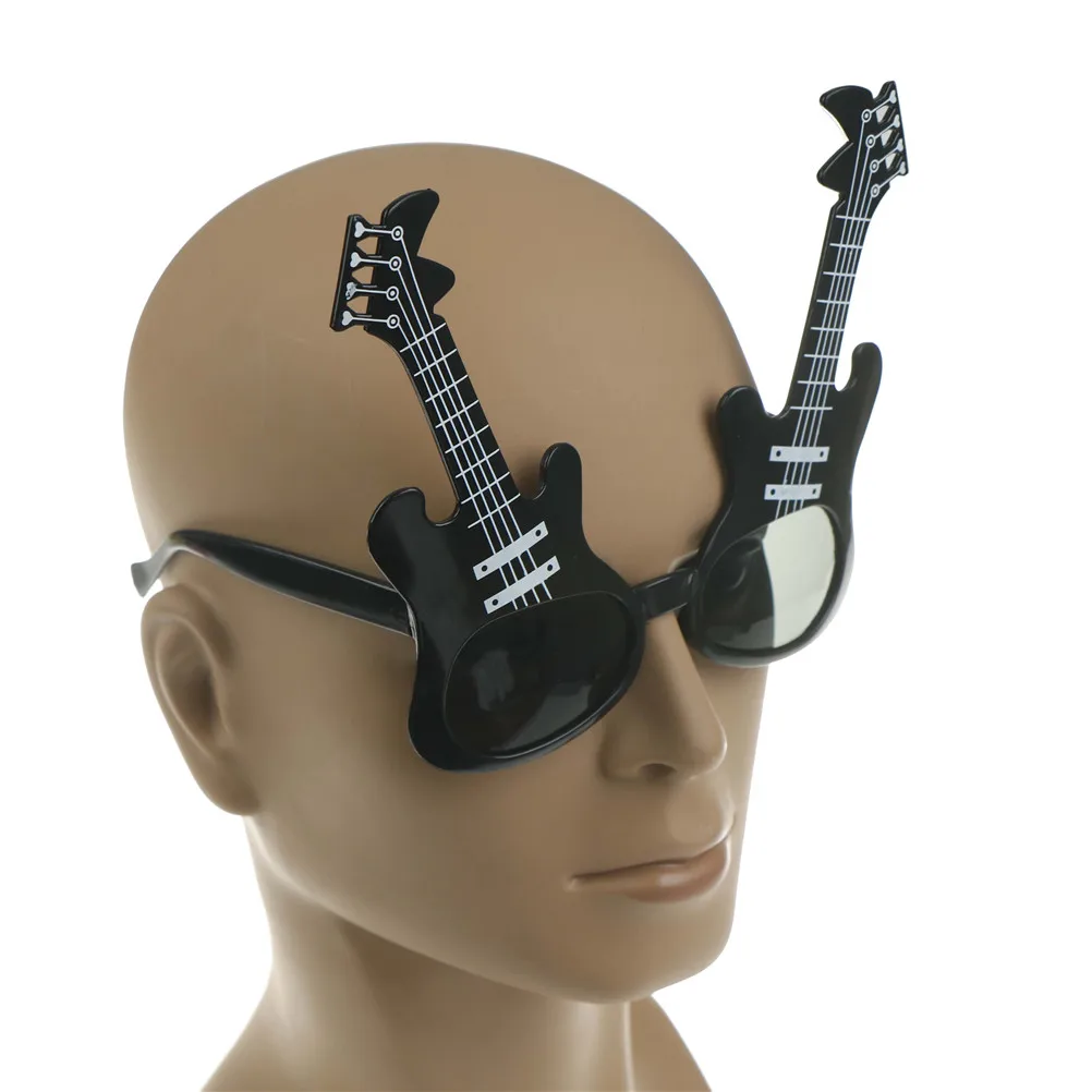 

Fashion Party Guitar Costume Glasses Night Party Favors Eyewear Dress Photobooth Props Festive Party Supplies15x15cm
