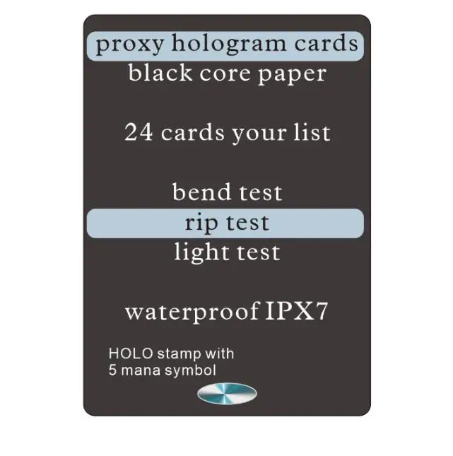 

24/lot board game GMT hologram MAGICAL proxy cards customized,German black core the,MM17,legacy vintage modern gather beta