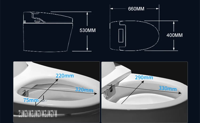 D-DXDON9026 Модернизированный полностью автоматический флиппинг умный туалет бытовой умный Туалет Электрический интегрированный Туалет 220 в 40-1600 Вт