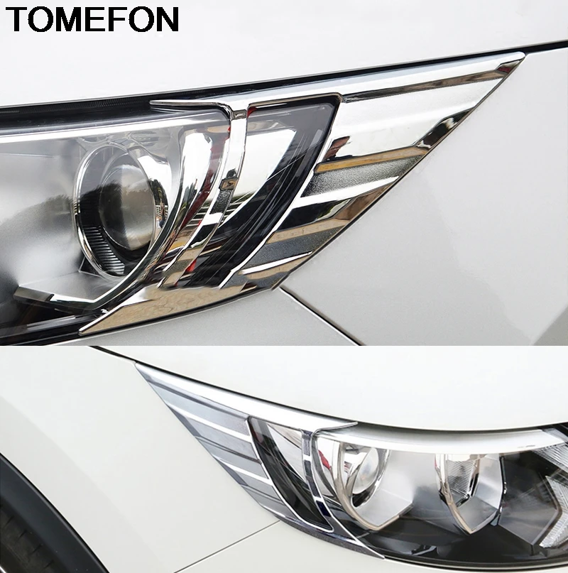 TOMEFON для Nissan Qashqai J11 передний головной светильник, головной светильник, крышка для век, отделка, внешние аксессуары ABS
