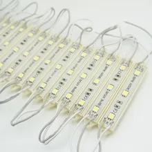 Торговля, 50 шт в наборе, DC12V SMD5050 Белый 3 светодиода модуль Водонепроницаемый