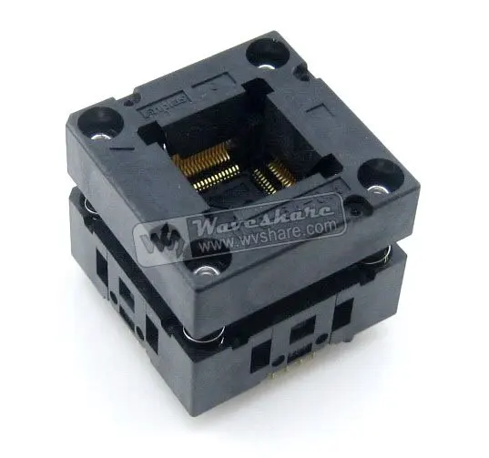 QFP64 TQFP64 LQFP64 PQFP64 OTQ 64 0.4 01 Enplas QFP IC тестовая сгорающая розетка 0 4 мм шаг|qfp64|pitch carbonqfp64