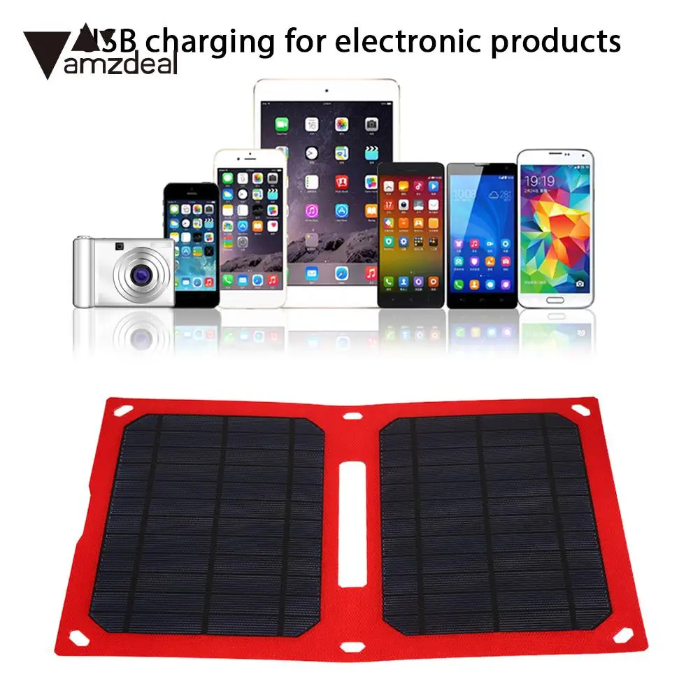 

Durable Solar Generator Hiking Emergency Power Supply Fast Charger Folding Solar Pane 12W 5V Portable