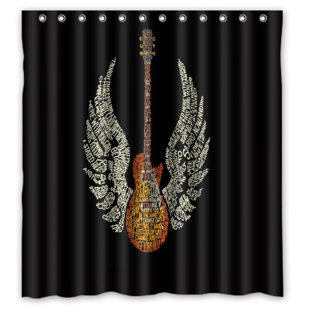 

Vixm Home Lynyrd Skynyrd Shower Curtains Movies Symbol Waterproof Fabric Bathroom Curtains 66x72 inch
