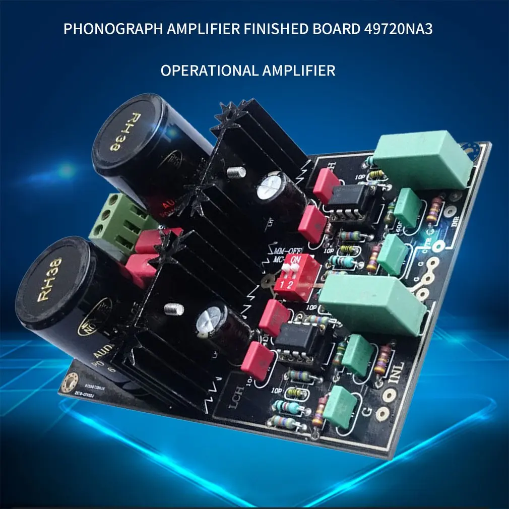 

1pcs Audio Dual Circuit Mm/mc Phono Stage Hifi Amp Finished Amplifier Board Assembly Electronic Module 49720NA3