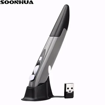 

SOONHUA 2.4GHz USB Wireless Mouse Optical Pen Air Mouse Mini PC PPT Presentation Remote Control for Laptops Desktops Computer