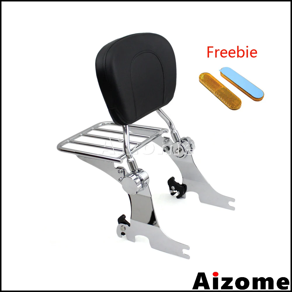 

Motorcycle Detachable Backrest Sissy Bar Luggage Rack For Harley Sportster Custom SuperLow 72 Forty Eight XL1200 XL883 2004-2018