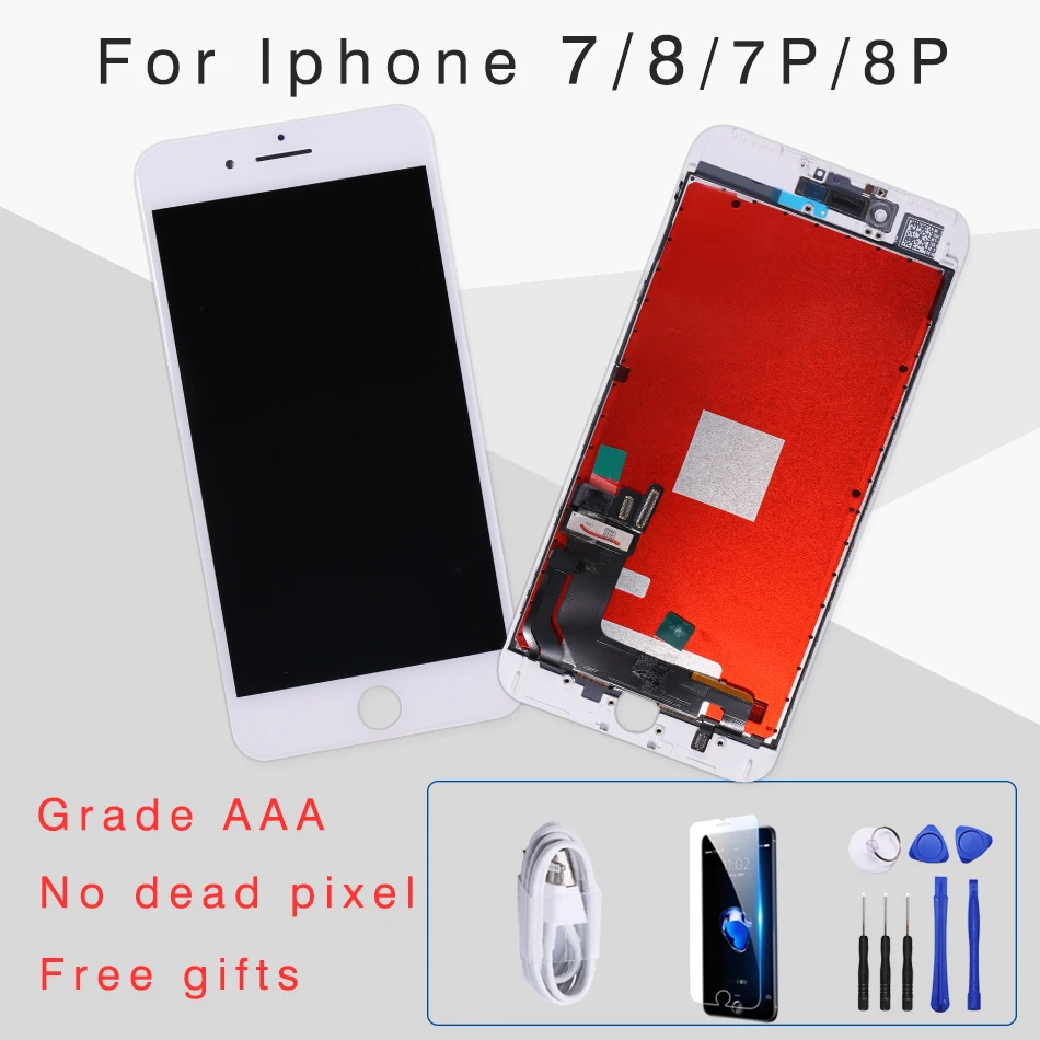 

AAA Quality LCD pentalla screen For iPhone 8 plus Display Assembly Replacement with Original Digitizer for iphone 7 plus lcd