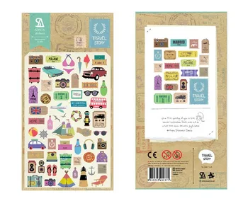 

1 PCS Travel Story Korean Sonia Stickers Cellphone Decal Diary Calendar Decorative Sticker Flakes 2010