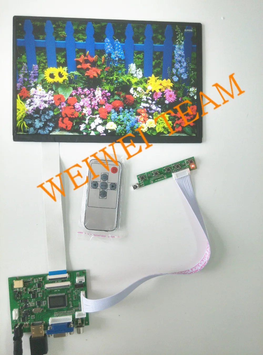 10,1 дюймов ips для Raspberry Pi монитор 1280(RGB)* 800 TFT EJ101IA-01G HD lcd с пультом дистанционного управления hdmi 2AV VGA для Banana pi