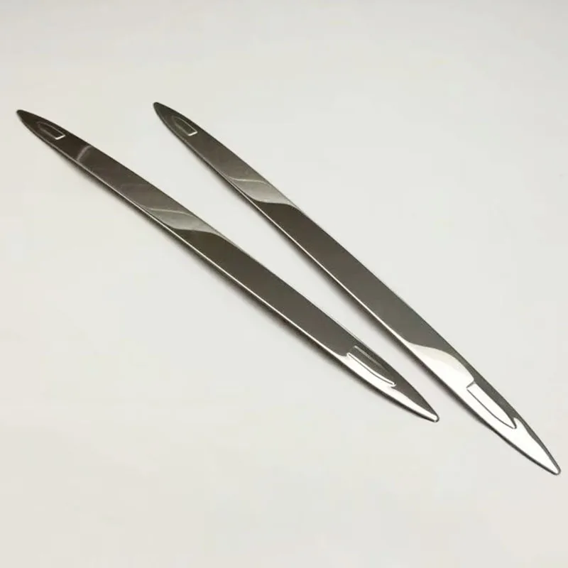 

For Touran 2009-2015 Stainless steel Car Front and rear guard Corner strip Cover Trim accessories car styling 2pcs