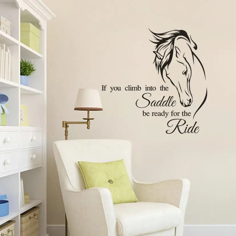 Us 2 76 44 Off 1 Pcs Diy Removable Horse Wall Sticker Children Home Living Room Bedroom Decor Environmental Protection Diy Wall Stickers Muraux In