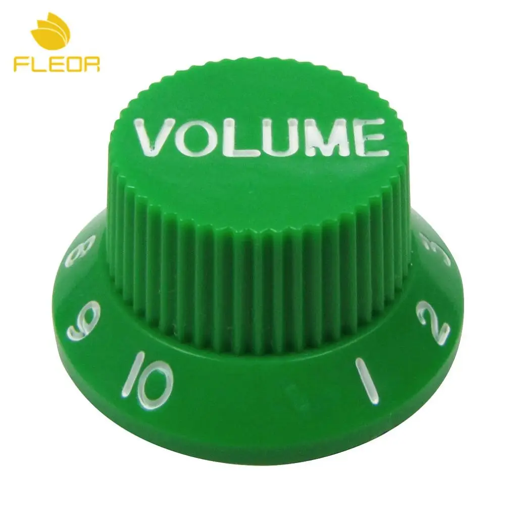 FLEOR 10 Струны для электрогитары тон или регулятор скорости громкости кнопки для ST стиль запасные части для гитары, много цветов на выбор - Цвет: volume