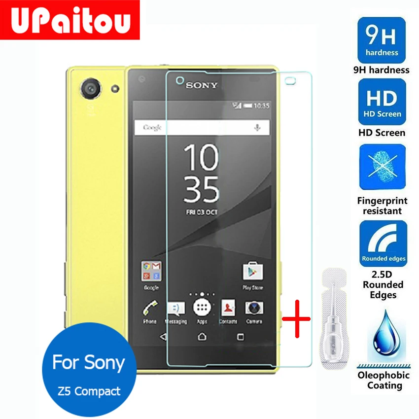 Защитное стекло закаленное 2 5 9h для Sony Xperia Z1 Z2 Z3 Z4 Z5 Compact Mini + Plus Dual|lcd screen protector|screen