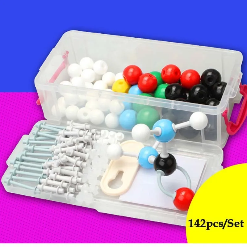 

Organic Chemistry Molecular Model Kit For Students 142pcs/set Portable Small Tube Molecular Models 23mm Free Shipping 40XMM-25