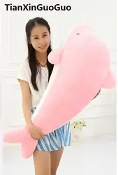 Большой 100 см Симпатичный розовый дельфин Плюшевые игрушки Мягкая кукла подушка подарок на день рождения w2333