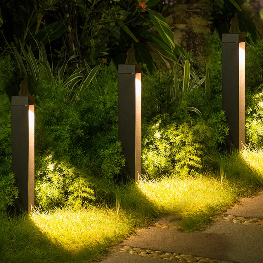 

Thrisdar Nordic Waterproof Garden Lawn lamp 10W Outdoor Landscape Villa Courtyard Post Pillar Lamp Modern Column Lawn lamps