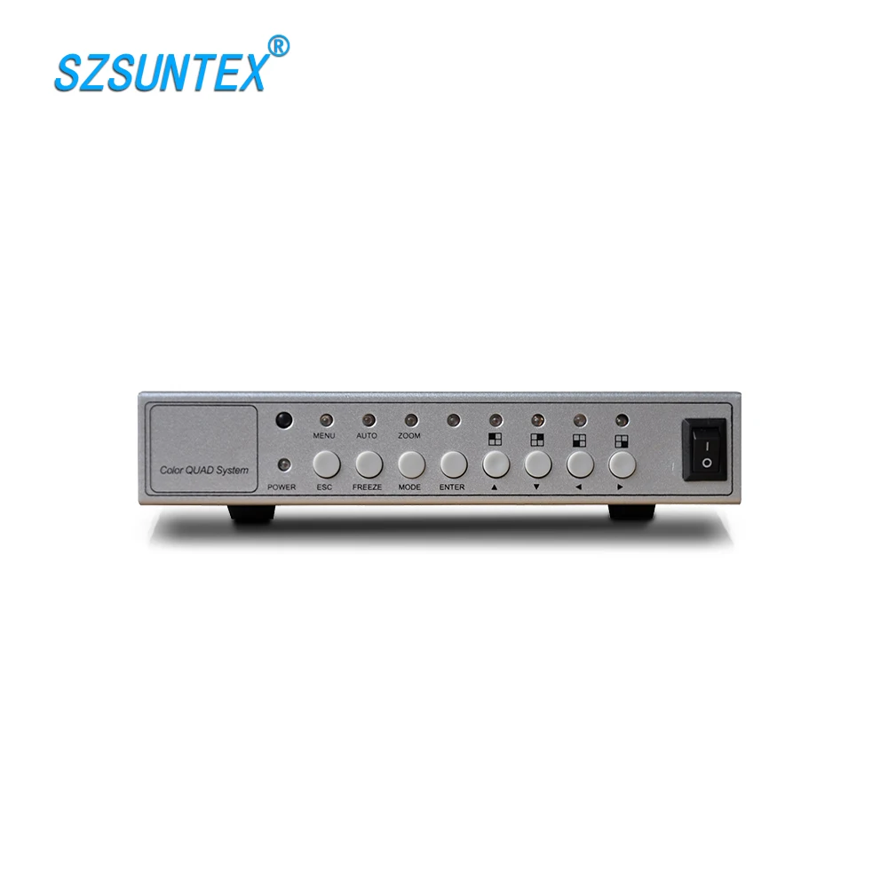 

New design Metal Shell 2 channel CCTV Color Quad video splitter processor