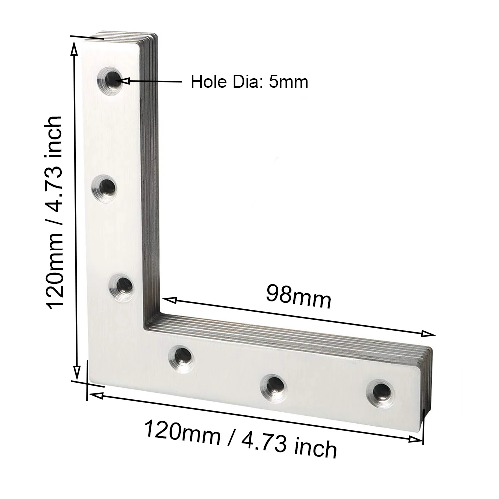 4/10 штук L форма нержавеющая сталь плоская форма 90 градусов ремонт Mending пластина Соединительный кронштейн поддержка скоба