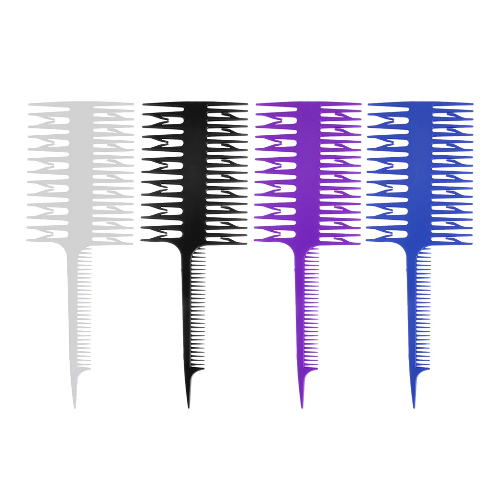 Укладка волос парикмахерский салон профессиональная расческа в форме рыбьей кости расческа для волос окрашивание секций подсветка Парикмахерская инструмент