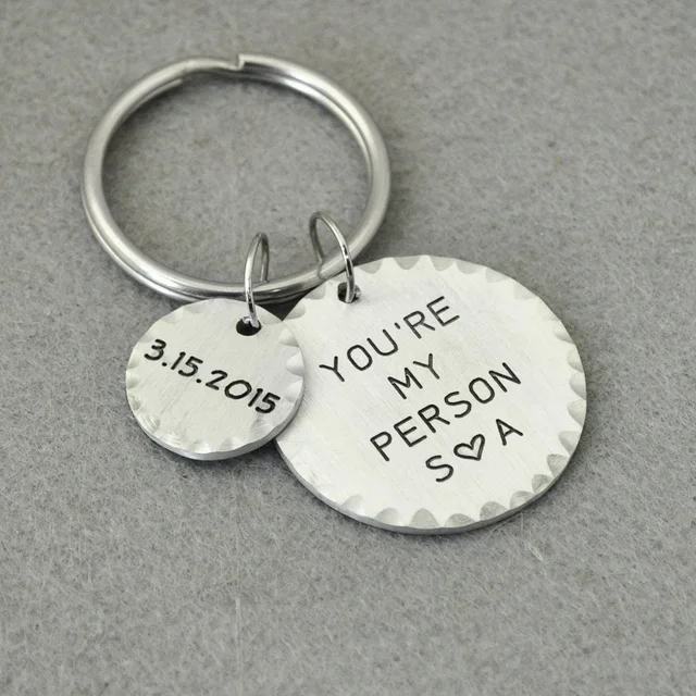 customized keychain round key ring personalized key chain custom
