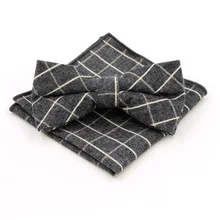 Модные Для мужчин хлопка Bow tie Hanky комплект Wowen Боути жаккардовые для Для мужчин платок свадебные Женихи бабочка S31