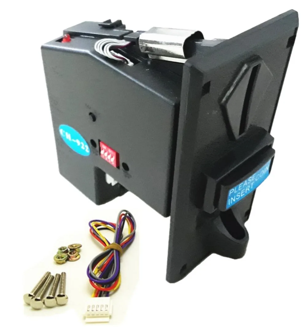

JY-922 plastic program 2 type coins with same value coin selector acceptor adjustable pulse output QTY for vending machine