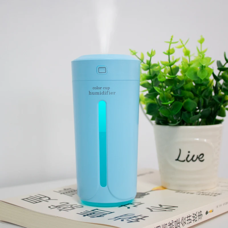

new 045 Ultrasonic 2019 Air Humidifier Essential Oil Diffuser With handy CUP Electric Aromatherapy USB Car Aroma 7 colors LED O