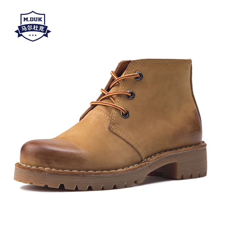 

Martin boots mens Genuine Leather British fashion short boots men autumn winter British retro men dress boots male cowboy boots