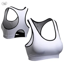 Высокая растянуть дышащий спортивный бюстгальтер Топ Фитнес Для женщин Мягкий Спортивный Бюстгальтер Для Бега Йога тренажерный зал косточек укороченный жилет нижнее Белье Танки