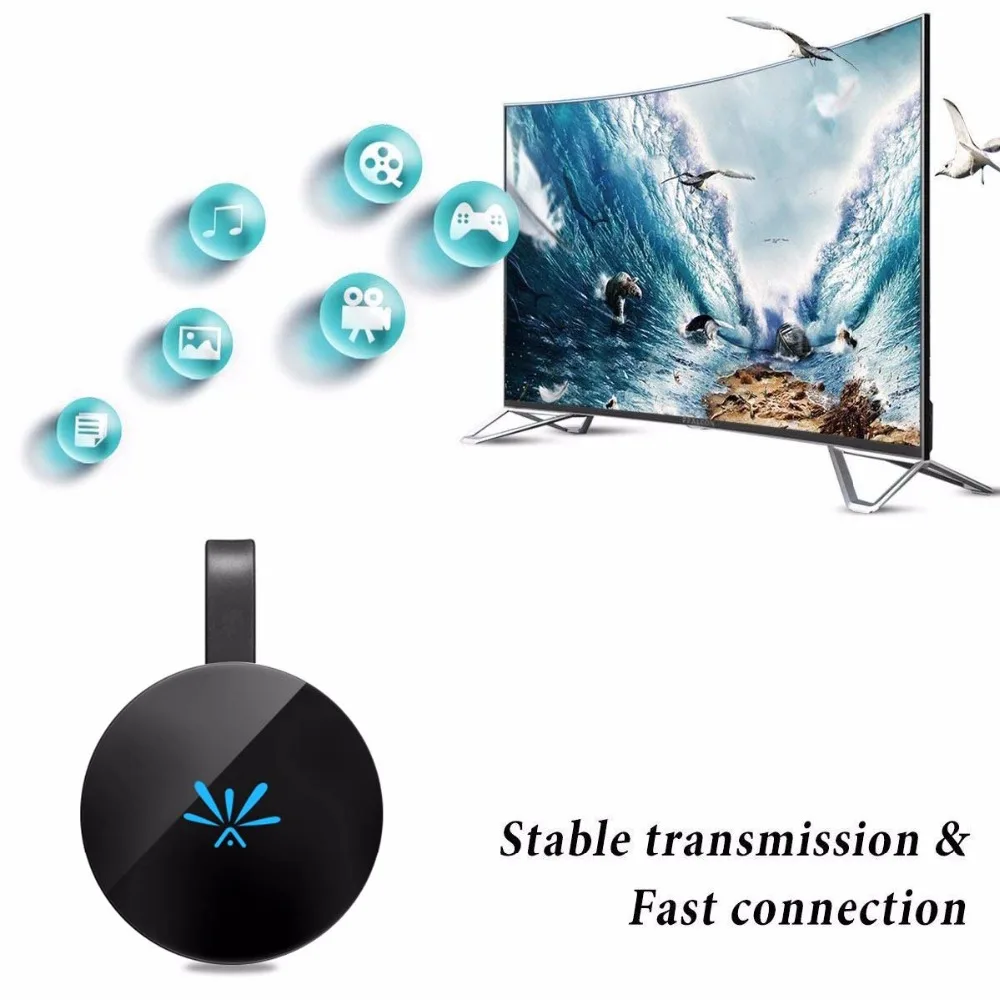 SOONHUA G6 tv Stick 2,4 ГГц HD видео WiFi Дисплей донгл Цифровой HDMI медиа видео стример ТВ донгл приемник для Chromecast 2