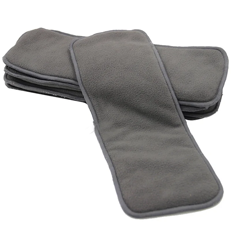 Bamboo charcoal insert for baby cloth diaper nappy 4 layers baby diaper
