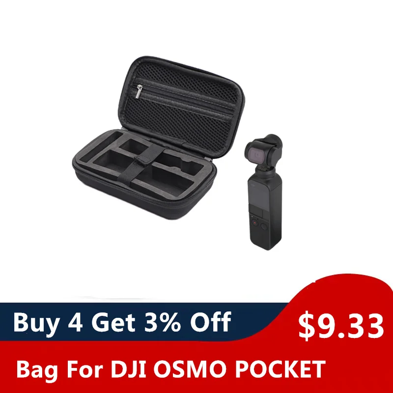 

Promotion New Arrival EVA Portable Mini Carrying Case Bag FOR DJI OSMO Pocket Gimbal Accessories Handheld Gimbal RC Parts