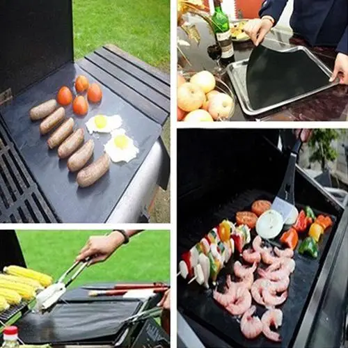 

1Pc Nonstick BBQ Oven Liner Grill Mat Foil Barbecue Reusable Cooking Sheet