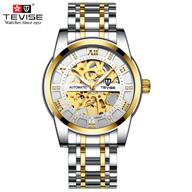 TEVISE Mens Luxury Watches Self Wind Wristwatch Man Mechanical Watches Automatic Watch Fashion Male Clock Relogio 1
