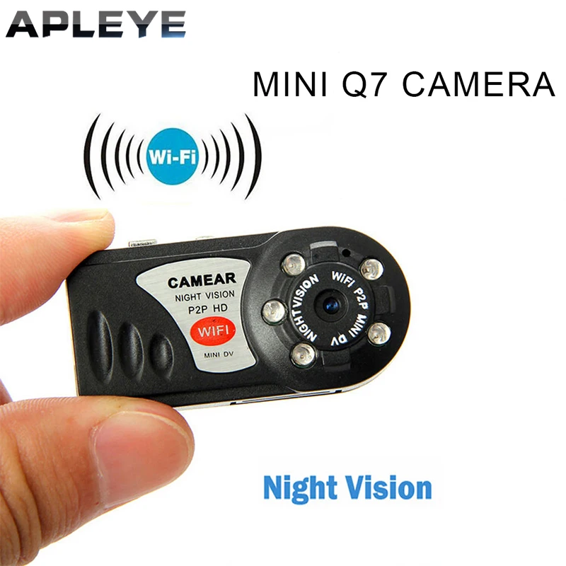 APLEYE Q7 Mini Wifi DVR P2P Wireless IP Camera Video Recorder Infrared Night Vision Motion Detection