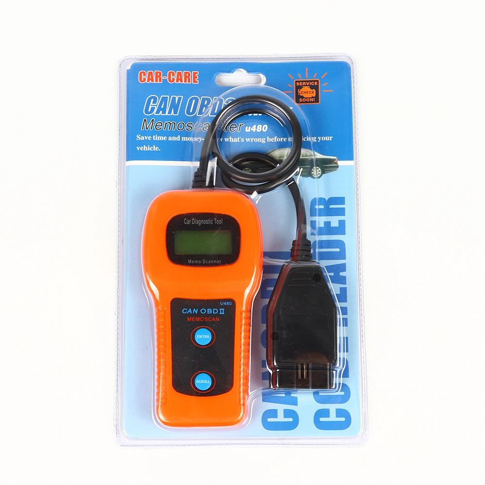 

1pcs U480 Scanner Car Fault Code Reader CAN BUS OBD2 EOBD Engine Diagnostic Too