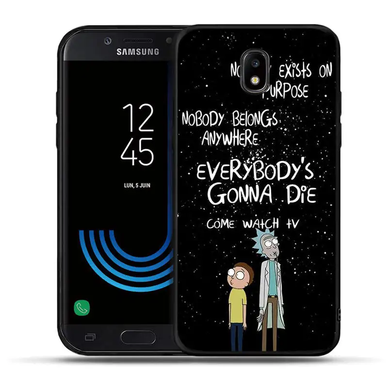 Забавный чехол Rick and Morty из аниме ТПУ для Samsung Galaxy J3 J5 J7 J2 Prime G530 j4 J6 Plus силиконовый чехол