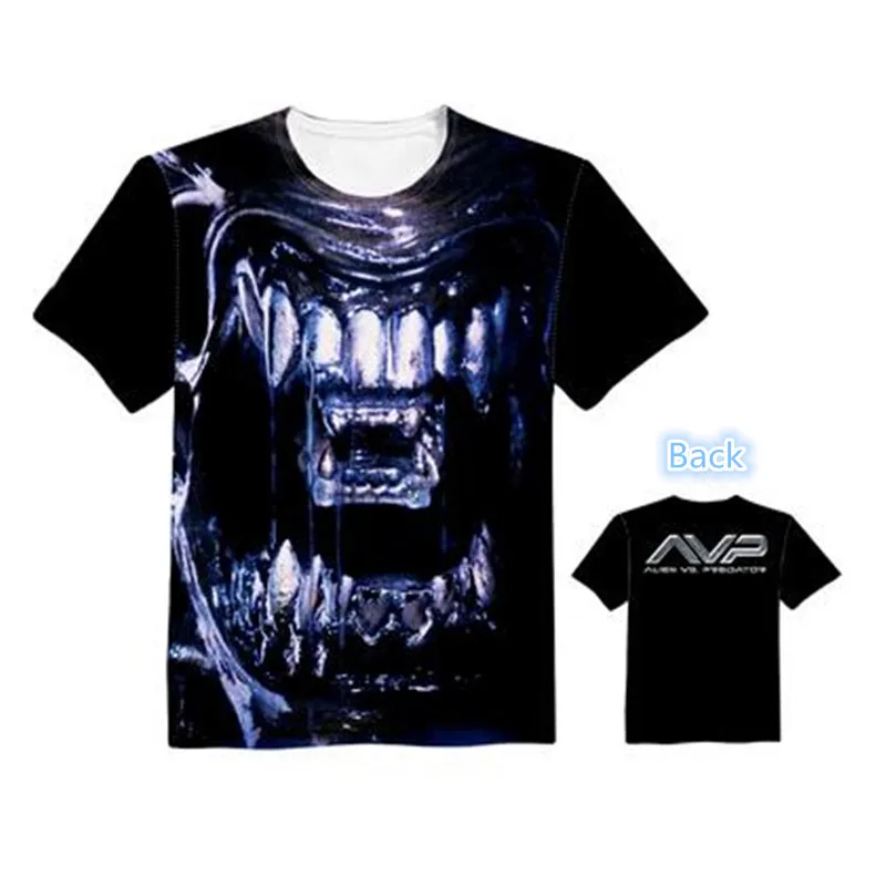 Модная женская и мужская футболка с коротким рукавом AVPR Alien Vs Predator Lovers с принтом на заказ, футболки высокого качества