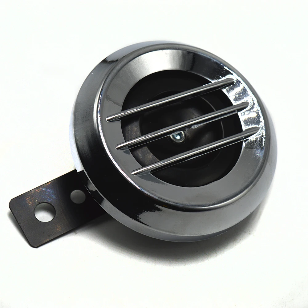 Fast shipping Chrome plated New 12V Horn for Motorbike Motorcycle