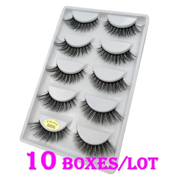 

3D Mink False Eyelashes Dramatic Reusable Comfortable Cruelty-free Handmade Fake Eyelash for Party or Professional Make Up