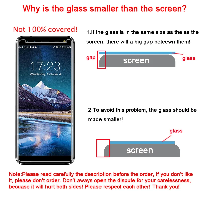5 72 дюймов LEAGOO S8 закаленное стекло 100% Оригинал Премиум 9H 2.5D Защитная пленка для
