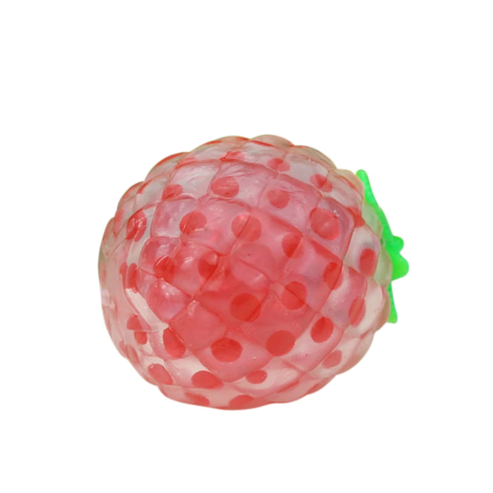 Squishy игрушка ананас Форма замедлить рост снимает стресс игрушки из бисера мяч липкий сжимая ananas ослабитель беспокойство детей взрослых - Цвет: Красный