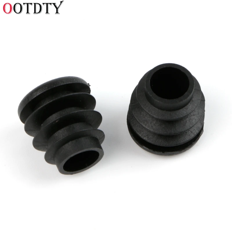 OOTDTY 10 шт черные пластиковые ножки для мебели заглушка для круглых труб