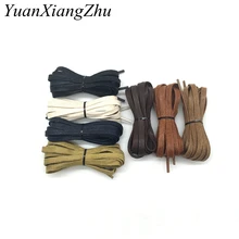 1 пара фирменных вощеных водонепроницаемых шнурков, хлопковые шнурки на плоской подошве, высокие повседневные кожаные ботинки, модные P-3 шнурки