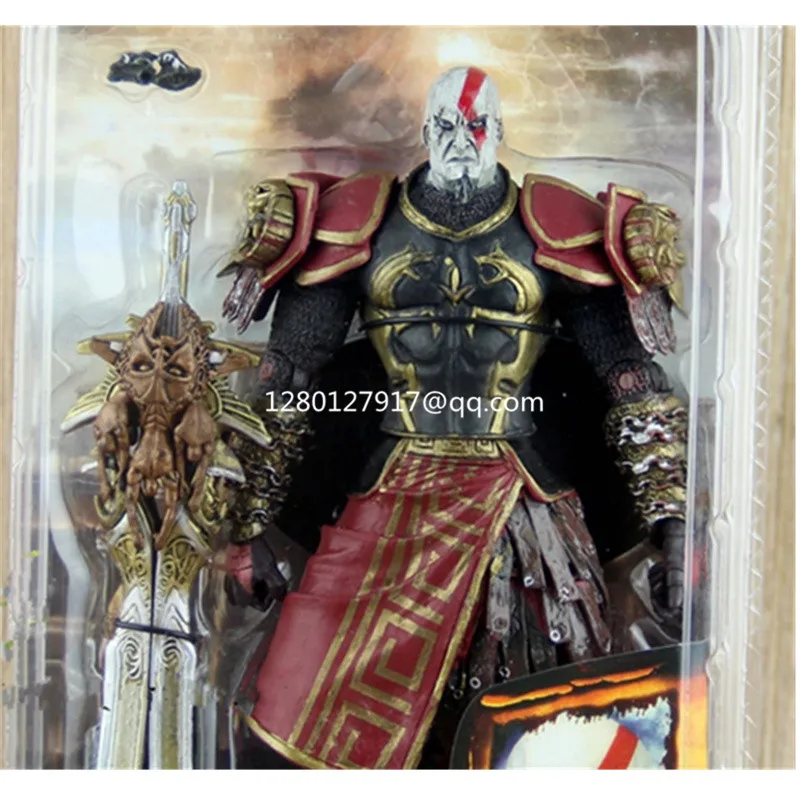 7 дюймов Высокое качество NECA God of War 2 II Kratos Armor Медуза/нож пламя ПВХ фигурка