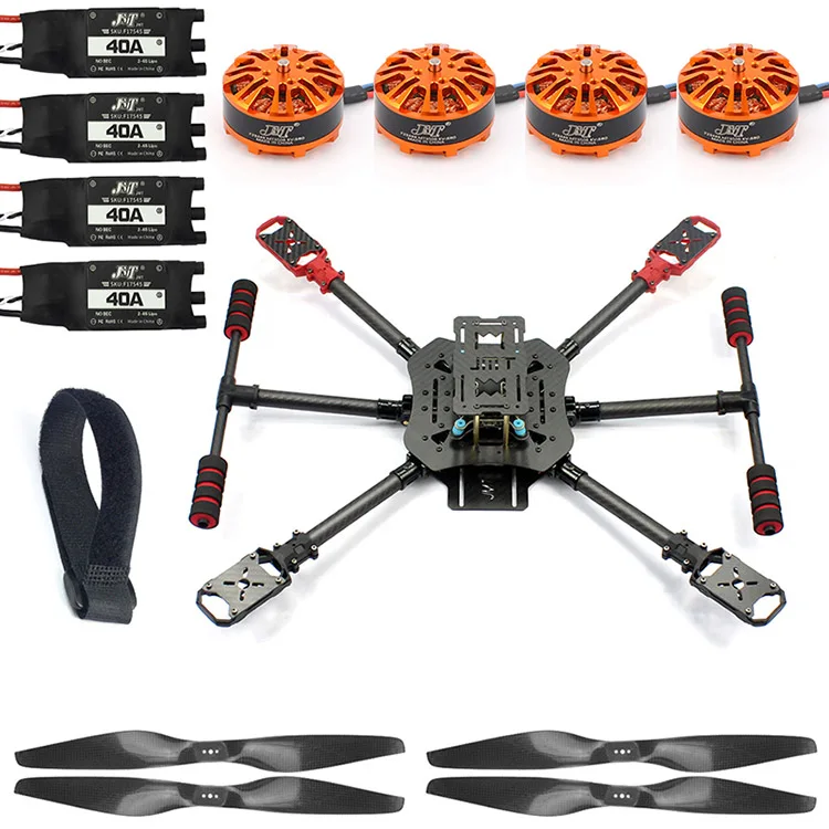 Folding Stand DIY X4 мм 560 мм углерода волокно складной рамки комплект с шасси 3508 580KV двигатель 40A ESC 1455 пропеллеры RC Quadcopter - Цвет: Folding Stand